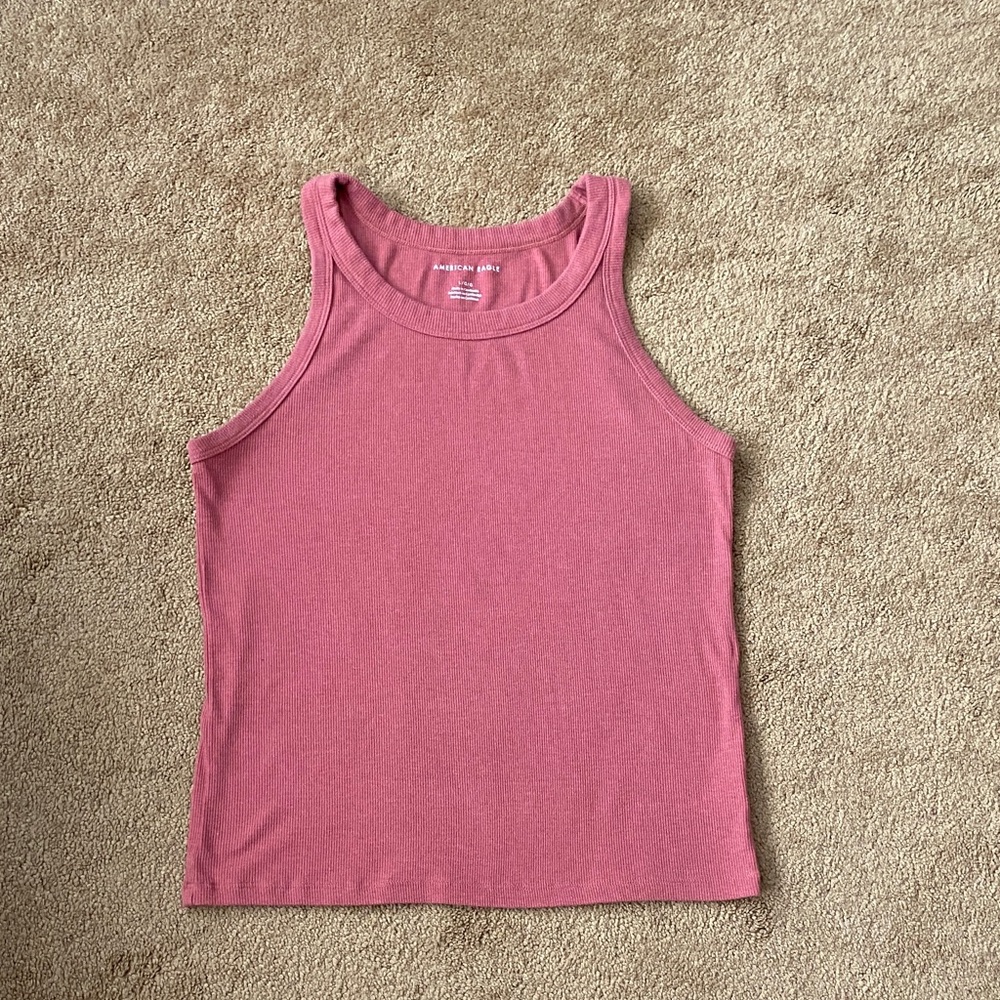 American Eagle cottage pink tank top